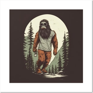 Dope Sasquatch in Nature Posters and Art